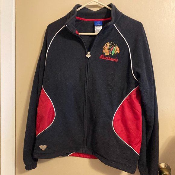 Chicago Blackhawks Fleece Jacket Unisex - Picture 1 of 5